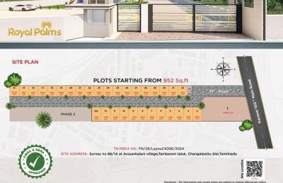 Premium Villa Plots in OMR,/Chennai/Royal palms
